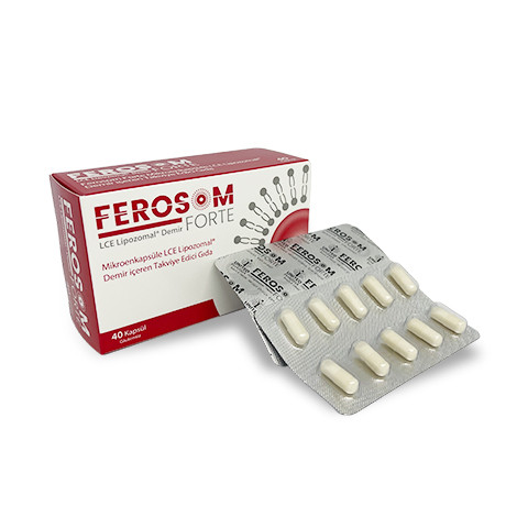 Ferosom Forte Lce Lipozomal Demir Ve Vitamin C 40 Kapsül FERCAPS